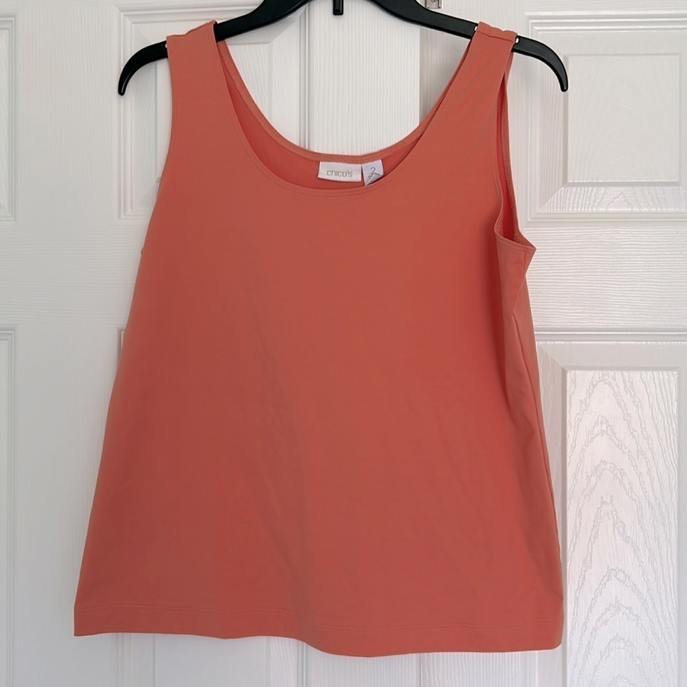 Chico's Orange Microfiber Tank Top